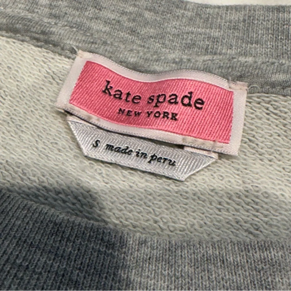 Kate Spade Rain or Shine Short Sleeve Pullover Sweatshirt with Beads Small